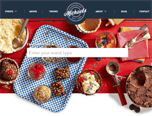 Tablet Screenshot of cateringbymichaels.com